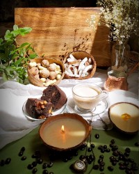 کیک خرمایی (خرما و گردو)