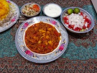 کته زعفرونی همراه واویشکا