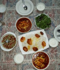 ناهار خورشت قیمه جای همه ی دوستان خوبم سبز