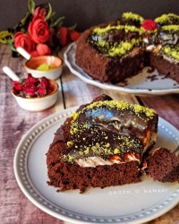 تارت کیک شکلاتی مالاگا (کافی شاپی)