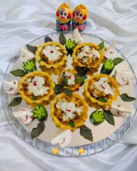 تارت قارچ و مرغ