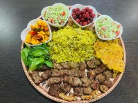کلم پلو شیرازی.چنجه