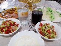 اینم یه شام خوشمزه جاتون خیلی خالی