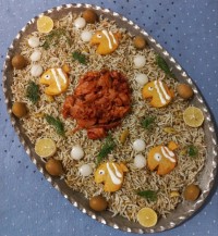 باقالی پلو با تن ماهی