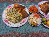 سبزی پلو باماهی