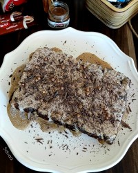 دسر بیسکویتی نسکافه ای