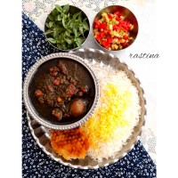 خورش قرمه سبزی خورش لوبیاسبز