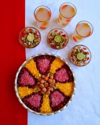 آلبالو پلو با کوفته قلقلی بوقلمون