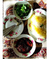 خورش فسنجان اسفناج