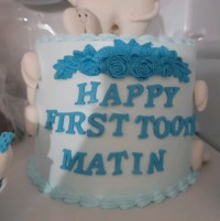 کیک دندونی گل پسرم