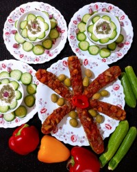 خوراک کدو در فر