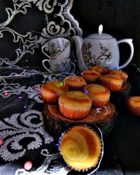 کاپ کیک کرمدار نارگیلی