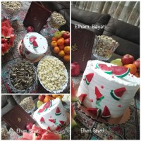 تزیین کیک شب یلدا1400