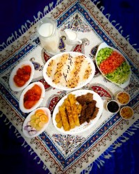 کباب تابه ای و کوبیده مرغ