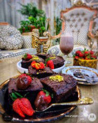 براونی شکلاتی (brownie) شیر شکلات