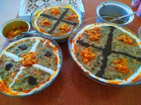 آش رشته دورهمی با دوستای عزیز و هنرمند جاتون سبز خوشگلا