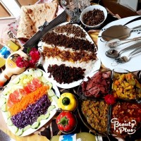عدس پلو با گوشت چرخ کرده و کشمش