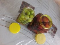 ترشی شابلون و گوجه سبز