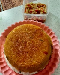 ماکارانی باسالادشیرازی شام امشب ما