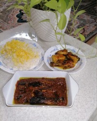 خورشت فصل غوره بادمجون ?