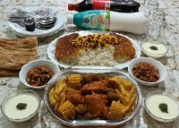 خوراک مرغ و سبزیجات