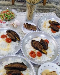 بادمجان شکم پر گیلانی