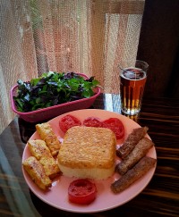 کباب تابه ایی مرغ و گوشت