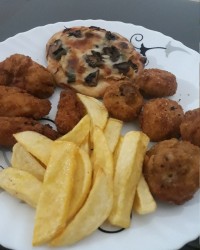 قارچ و فیله سوخاری پیتزا با خمیر فوری