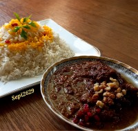 خورش فسنجان با بوقلمون