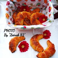 نان کروسان هزارلا شکلاتی