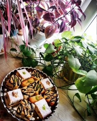 کیک اسلایسی سیب و دارچین