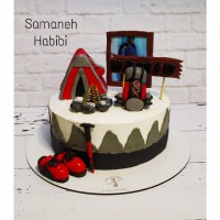 کیک اسفنجی تولد