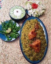 بـاقالے پـلو با مـرغ قـــرار مـعـنــوے