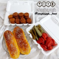 فلافل و نون باگت کنجدی شقایق پز