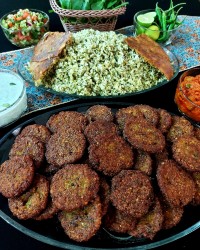 سبزی پلو کتلت