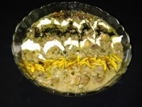 آش گوشت وبادمجان