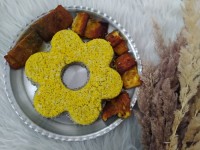 سبزی پلو با ماهی ساده