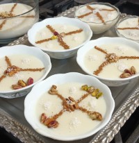 افطاری غدیرخم فرنی بیسکوییت