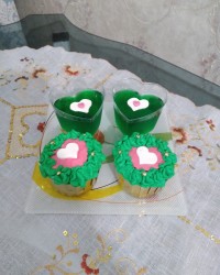 کاپ کیک وژله سفارش مشتری