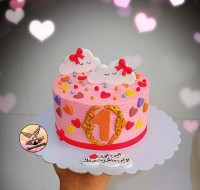 مینی کیک اولین ماهگرد به وزن ۵۰۰گرم