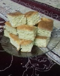 اولین کیکم با کمک های کوچولو خواهر زاده ام