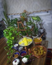 چلوگوشت ذعفرانی رستورانی