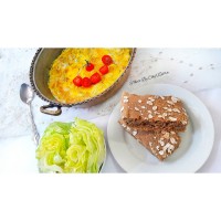 نان جو (بدون روغن و تخم مرغ)