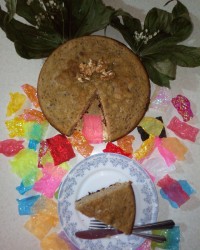 کیک موز و گردو بدون فر