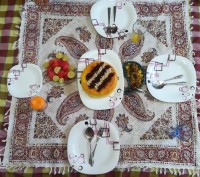 ته چین مرغ ناهار امروز ما