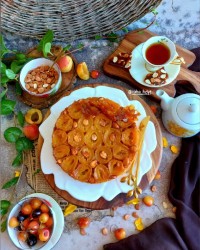 آپساید داون زردالو