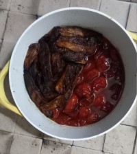 خورشت گوجه بادمجان محلی باغچه مون