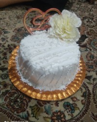 اولین کیک خامه ای بدون هیچ تجربه ی?