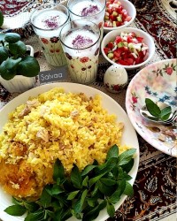شلگه (کته ی مرغ)