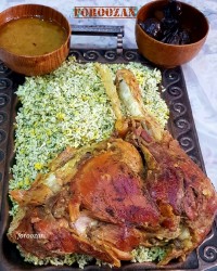 چلو گوشت بوقلمون